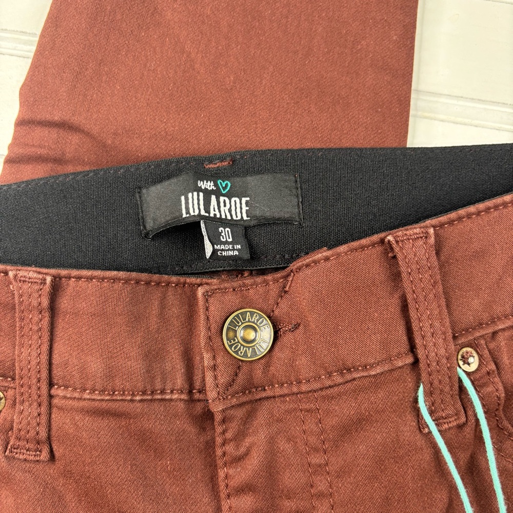 Chocolate Brown Skinny Denim - LuLaRoe Denim - Picture 4 of 6